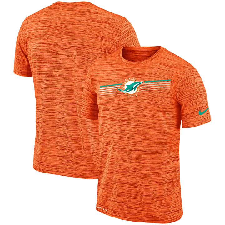 Miami Dolphins Nike Sideline Velocity Performance T-Shirt Heathered Orange,We sell and wholesale Miami Dolphins Nike Sideline Velocity Performance T-Shirt Heathered Orange on line form chian!